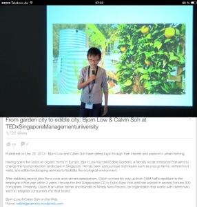 Urban farming in Singapore