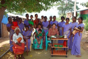 Enjoying a tribal meal