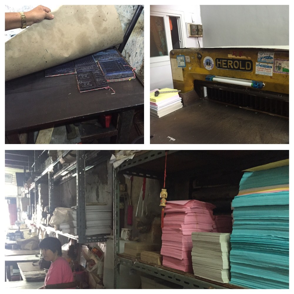 Papers, cutting machine and  form setting