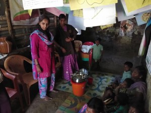 Handing over vessels for a rural kindergarten 