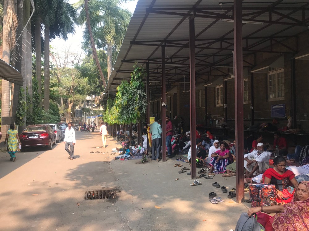 In front of the Wadia hospital, Mumbai