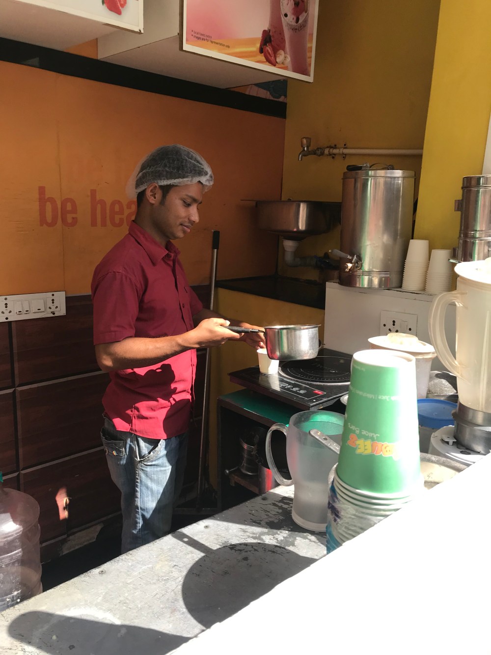 Traditional tea maker